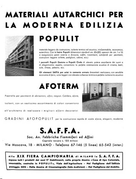 L'architettura italiana periodico mensile di costruzione e di architettura pratica