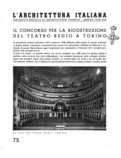 L'architettura italiana periodico mensile di costruzione e di architettura pratica