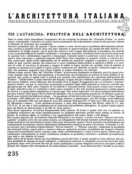 L'architettura italiana periodico mensile di costruzione e di architettura pratica