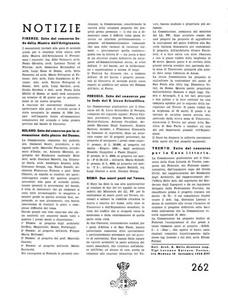 L'architettura italiana periodico mensile di costruzione e di architettura pratica