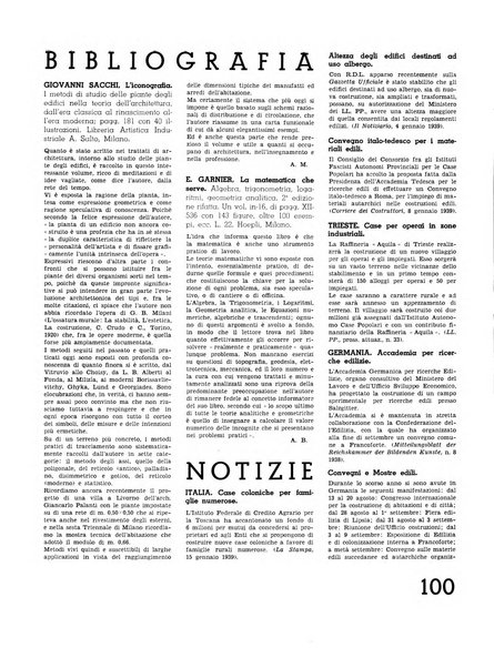 L'architettura italiana periodico mensile di costruzione e di architettura pratica