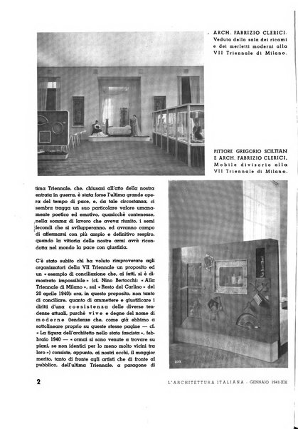 L'architettura italiana periodico mensile di costruzione e di architettura pratica