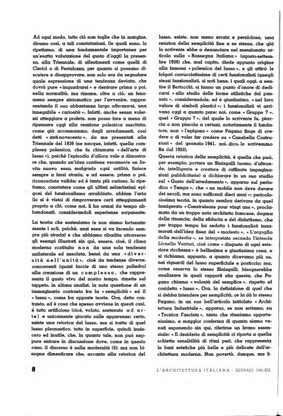 L'architettura italiana periodico mensile di costruzione e di architettura pratica