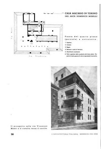 L'architettura italiana periodico mensile di costruzione e di architettura pratica