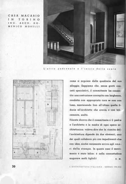 L'architettura italiana periodico mensile di costruzione e di architettura pratica