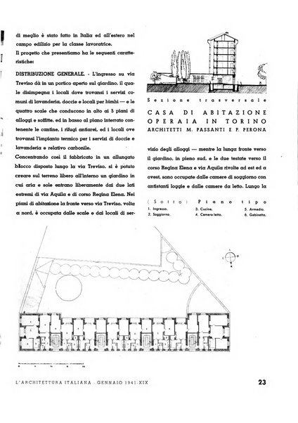 L'architettura italiana periodico mensile di costruzione e di architettura pratica