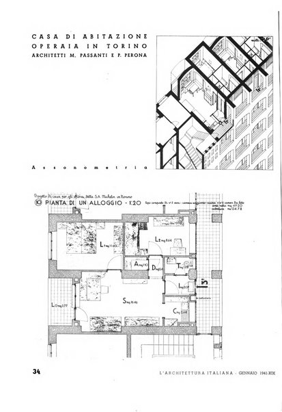 L'architettura italiana periodico mensile di costruzione e di architettura pratica