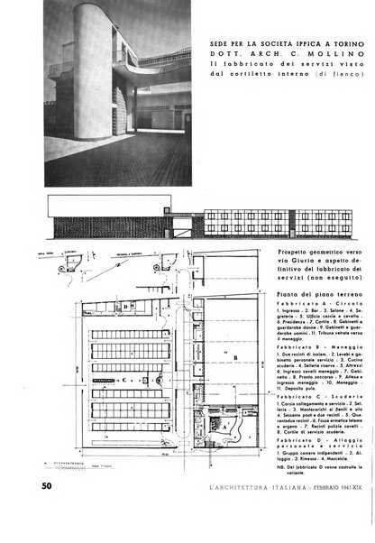 L'architettura italiana periodico mensile di costruzione e di architettura pratica