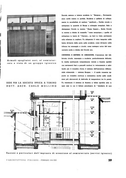 L'architettura italiana periodico mensile di costruzione e di architettura pratica