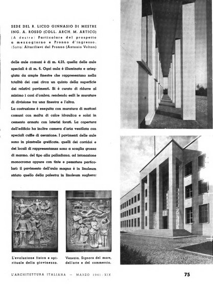 L'architettura italiana periodico mensile di costruzione e di architettura pratica