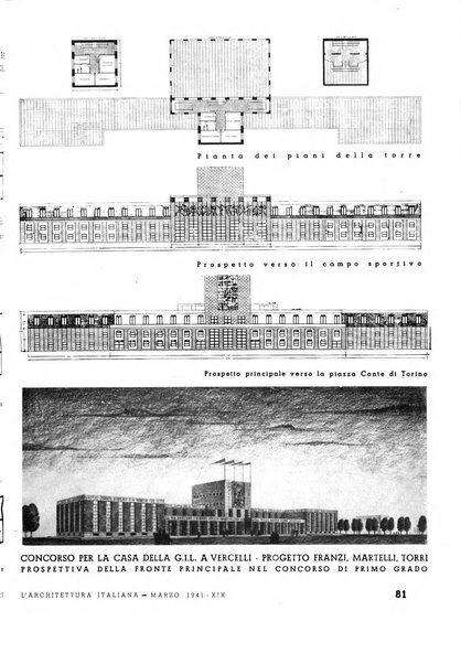 L'architettura italiana periodico mensile di costruzione e di architettura pratica