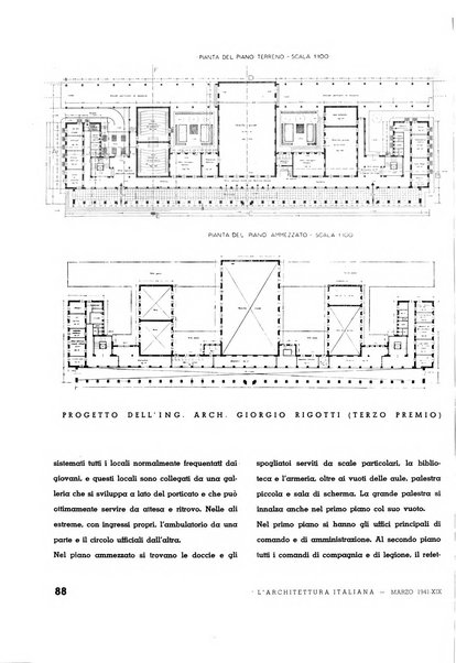 L'architettura italiana periodico mensile di costruzione e di architettura pratica