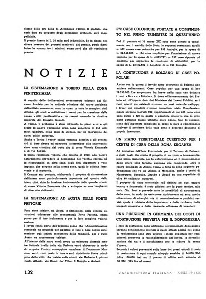 L'architettura italiana periodico mensile di costruzione e di architettura pratica