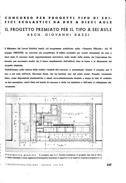 L'architettura italiana periodico mensile di costruzione e di architettura pratica