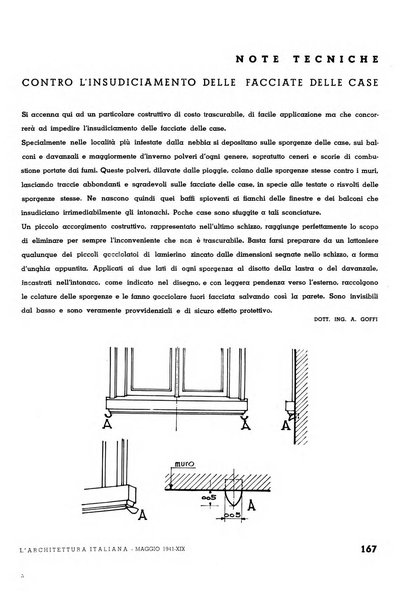 L'architettura italiana periodico mensile di costruzione e di architettura pratica