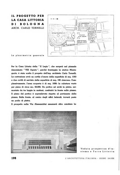 L'architettura italiana periodico mensile di costruzione e di architettura pratica