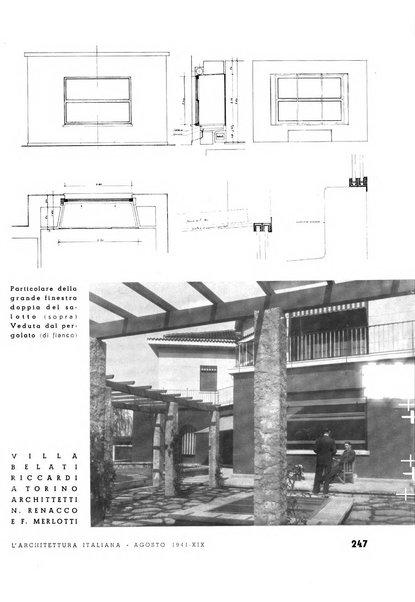 L'architettura italiana periodico mensile di costruzione e di architettura pratica