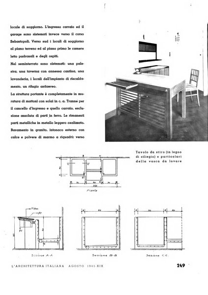 L'architettura italiana periodico mensile di costruzione e di architettura pratica