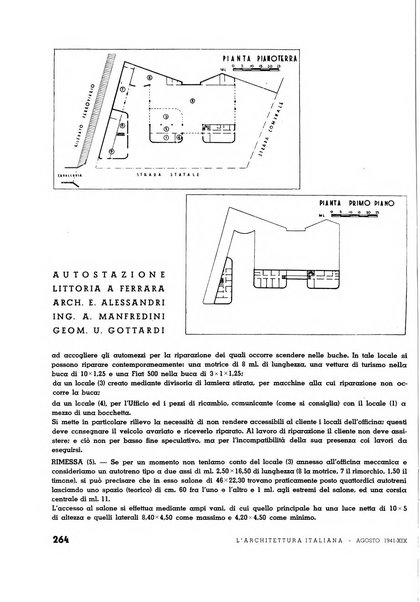 L'architettura italiana periodico mensile di costruzione e di architettura pratica