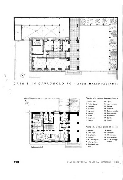 L'architettura italiana periodico mensile di costruzione e di architettura pratica