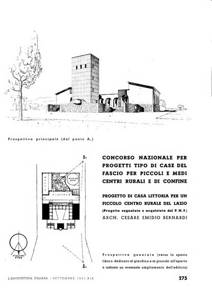 L'architettura italiana periodico mensile di costruzione e di architettura pratica