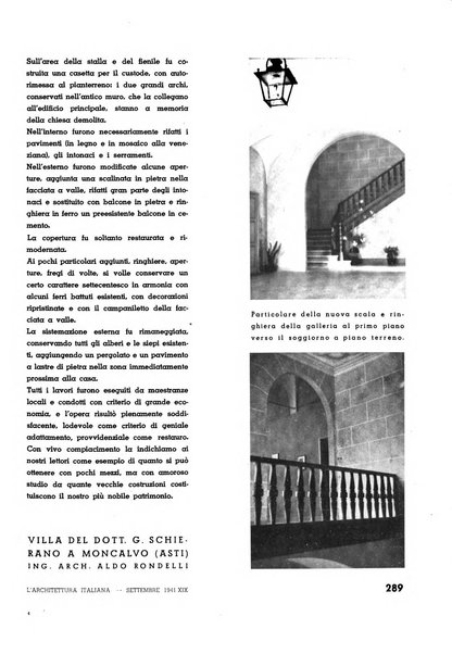 L'architettura italiana periodico mensile di costruzione e di architettura pratica