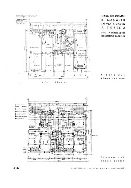 L'architettura italiana periodico mensile di costruzione e di architettura pratica