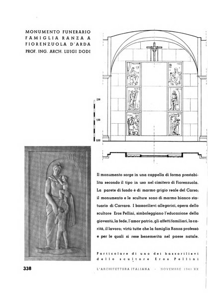 L'architettura italiana periodico mensile di costruzione e di architettura pratica