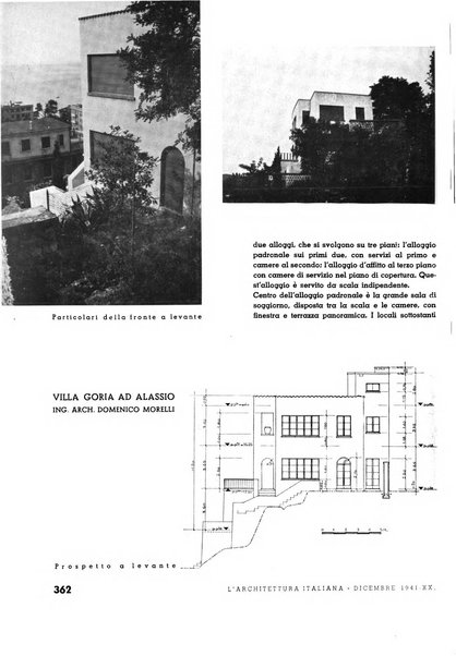 L'architettura italiana periodico mensile di costruzione e di architettura pratica