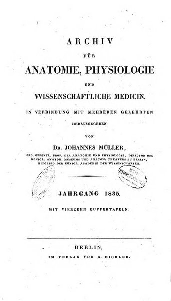 Archiv fur Anatomie, Physiologie und wissenschaftliche medizin