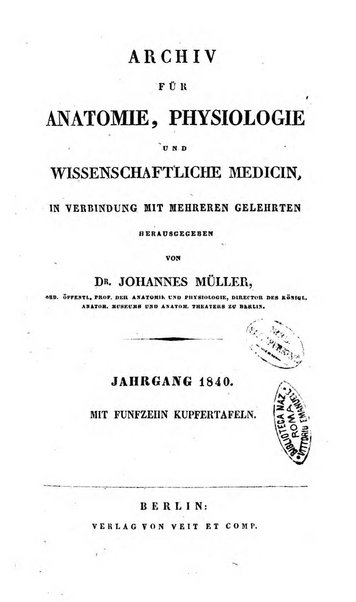 Archiv fur Anatomie, Physiologie und wissenschaftliche medizin