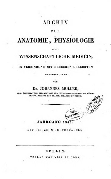 Archiv fur Anatomie, Physiologie und wissenschaftliche medizin