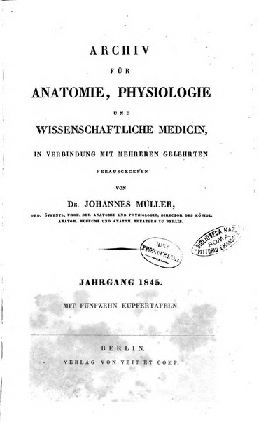 Archiv fur Anatomie, Physiologie und wissenschaftliche medizin