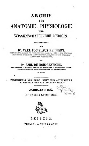 Archiv fur Anatomie, Physiologie und wissenschaftliche medizin