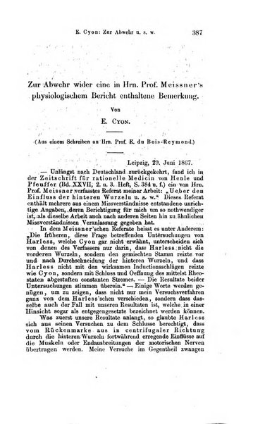 Archiv fur Anatomie, Physiologie und wissenschaftliche medizin