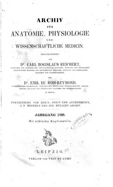 Archiv fur Anatomie, Physiologie und wissenschaftliche medizin