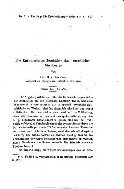 Archiv fur Anatomie, Physiologie und wissenschaftliche medizin