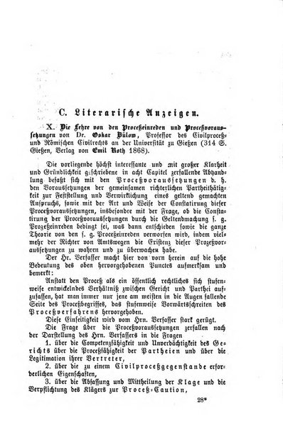 Archiv fur praktische Rechtswissenschaft