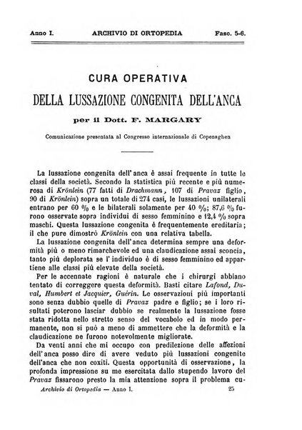 Archivio di ortopedia pubblicazione ufficiale del Pio istituto dei rachitici <1924-1950>