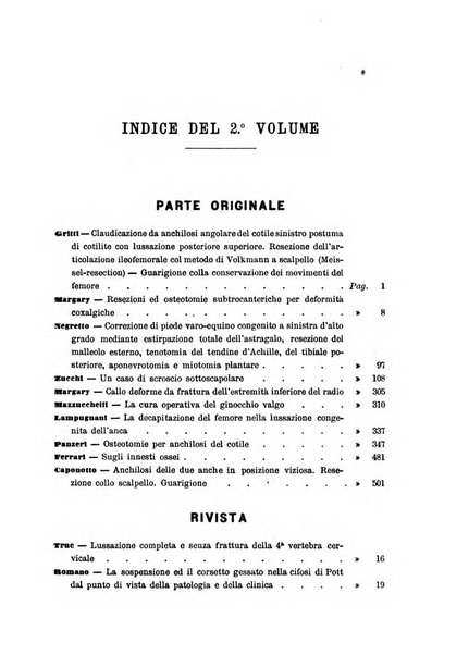 Archivio di ortopedia pubblicazione ufficiale del Pio istituto dei rachitici <1924-1950>