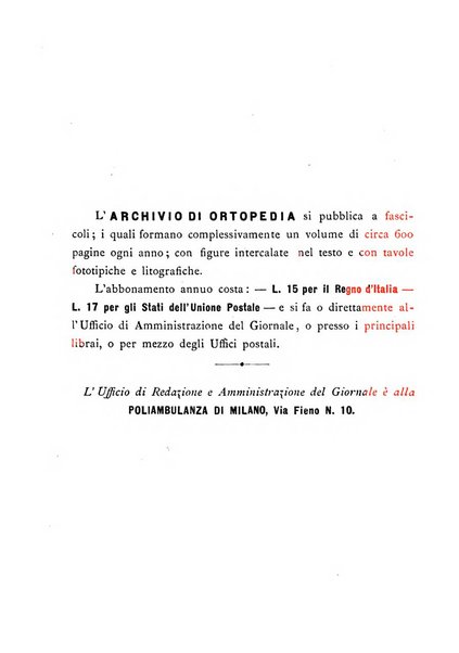 Archivio di ortopedia pubblicazione ufficiale del Pio istituto dei rachitici <1924-1950>