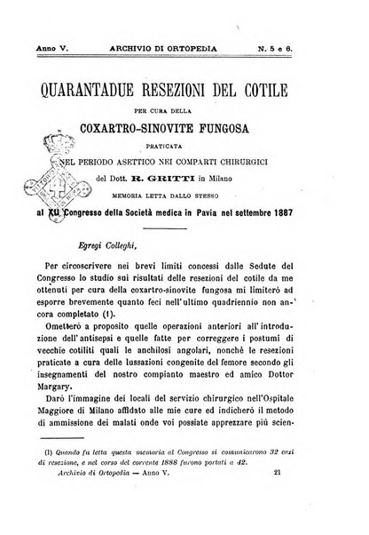 Archivio di ortopedia pubblicazione ufficiale del Pio istituto dei rachitici <1924-1950>