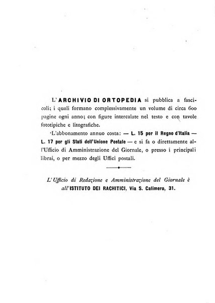 Archivio di ortopedia pubblicazione ufficiale del Pio istituto dei rachitici <1924-1950>