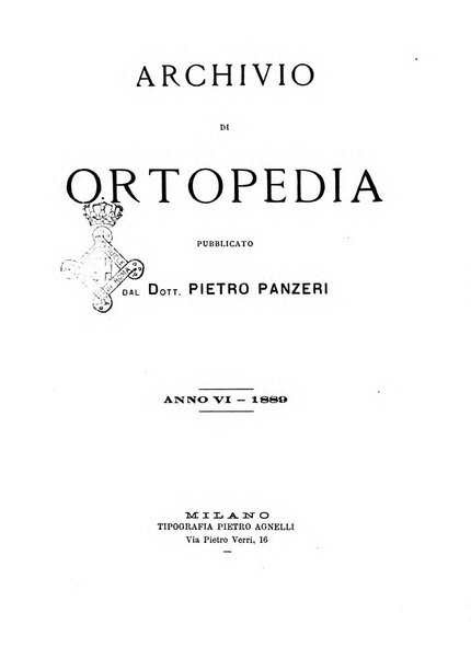 Archivio di ortopedia pubblicazione ufficiale del Pio istituto dei rachitici <1924-1950>