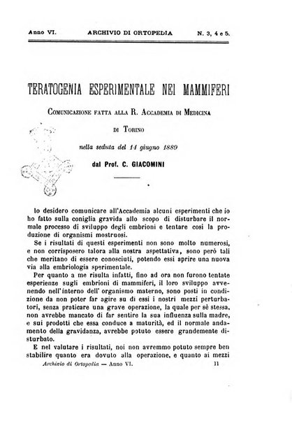 Archivio di ortopedia pubblicazione ufficiale del Pio istituto dei rachitici <1924-1950>