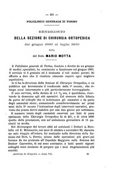 Archivio di ortopedia pubblicazione ufficiale del Pio istituto dei rachitici <1924-1950>