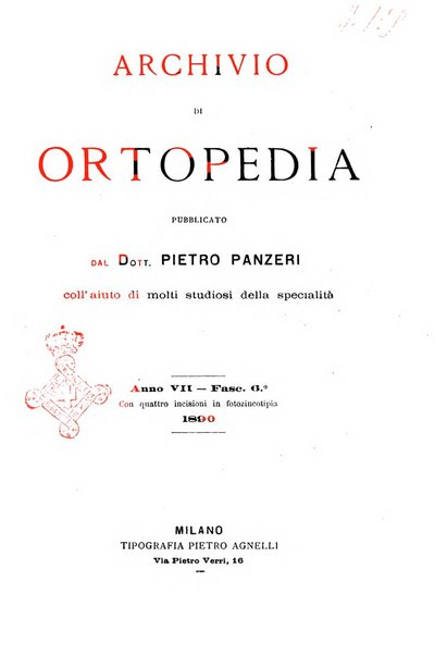 Archivio di ortopedia pubblicazione ufficiale del Pio istituto dei rachitici <1924-1950>