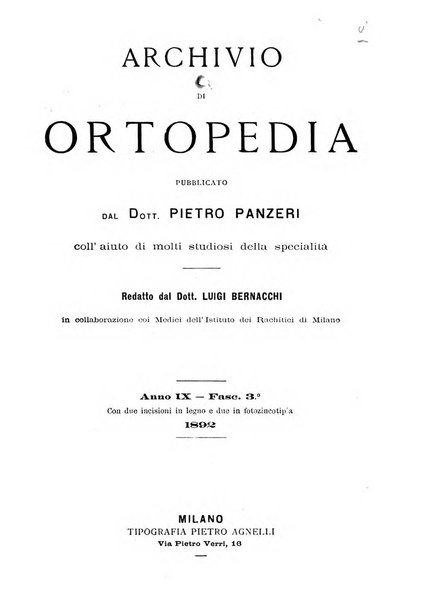 Archivio di ortopedia pubblicazione ufficiale del Pio istituto dei rachitici <1924-1950>