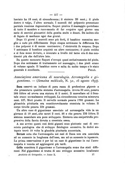 Archivio di ortopedia pubblicazione ufficiale del Pio istituto dei rachitici <1924-1950>