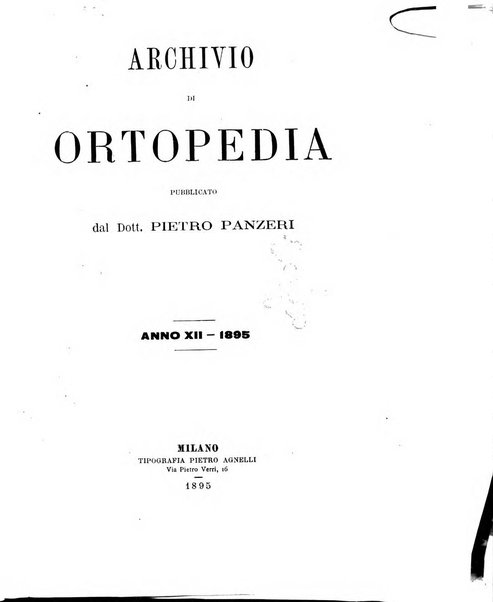 Archivio di ortopedia pubblicazione ufficiale del Pio istituto dei rachitici <1924-1950>